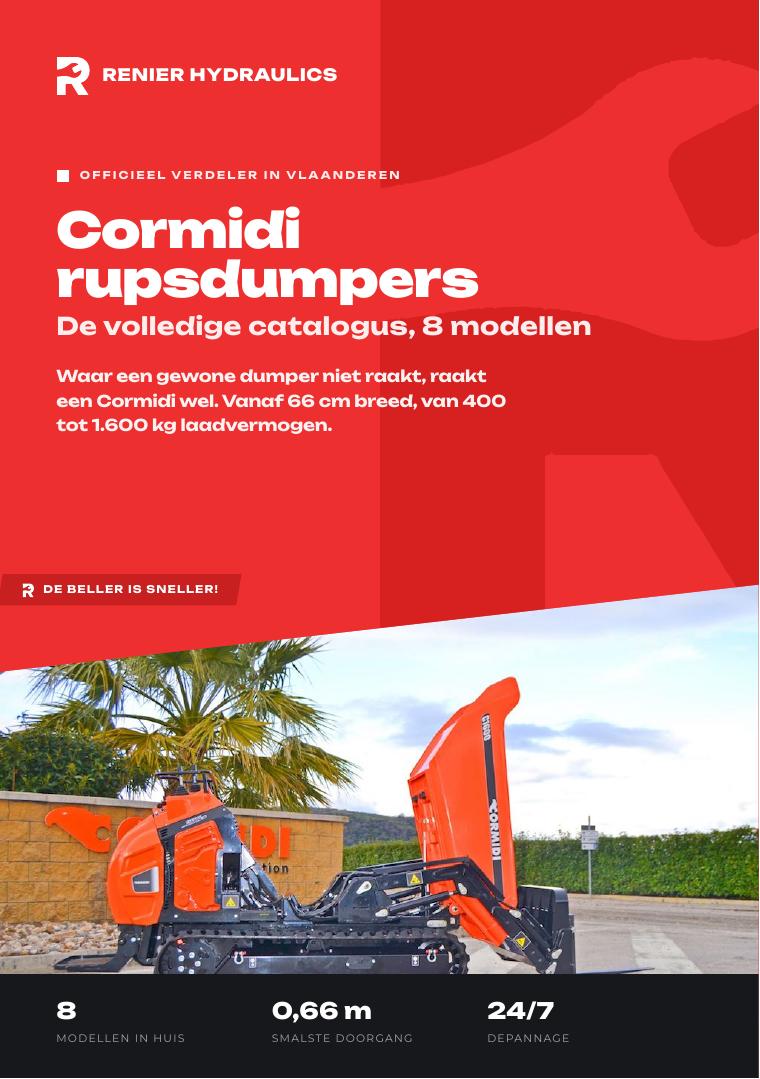 Cover van de Cormidi-catalogus van Renier Hydraulics